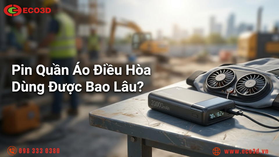Pin quần áo điều hòa dùng được bao lâu? Những điều bạn cần biết